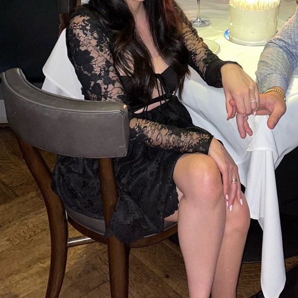 For Love & Lemons Black Dress - Picture 6 of 7